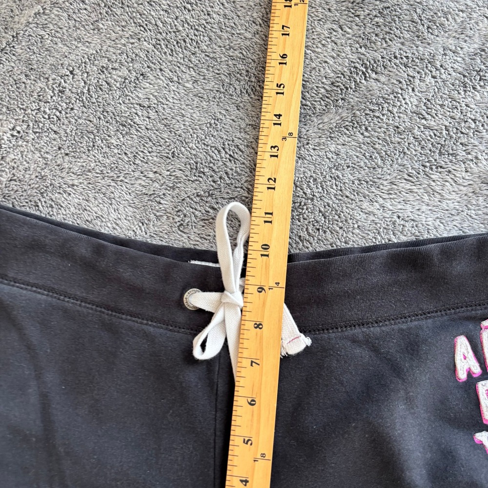 Aeropostale Womens Jogger Sweatpants Y2K 2XL Black Logo Varsity Letters 19711 - Picture 5 of 16